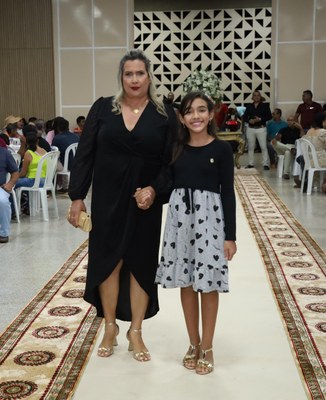 Vereadora Noely e neta